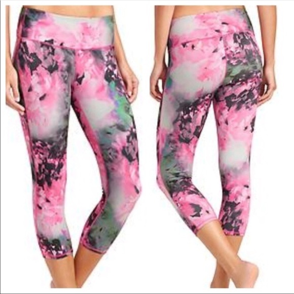 - Athleta floral crop leggings - Picture 1 of 6